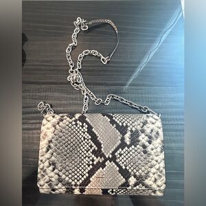 Tory Burch snakeskin embossed crossbody purse - used 2x LIKE NEW